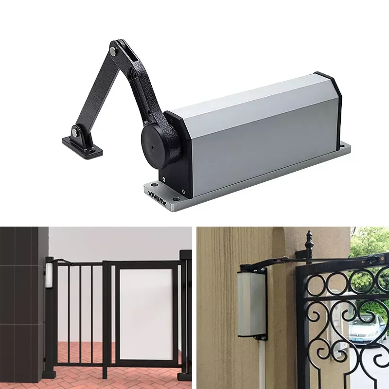 Automatic Gate Door Opener Side Mounted Rainproof Metal 90 Degree Electric Swing Door Operator Pull Arm Opening Device