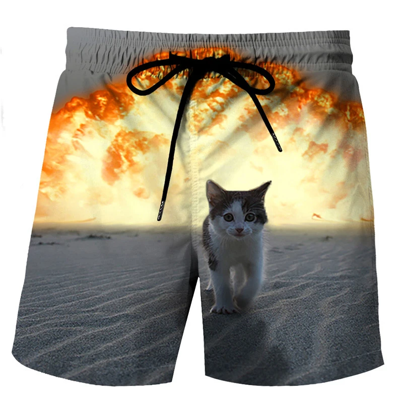 Mens Beach Shorts Surfing Swim Trunks