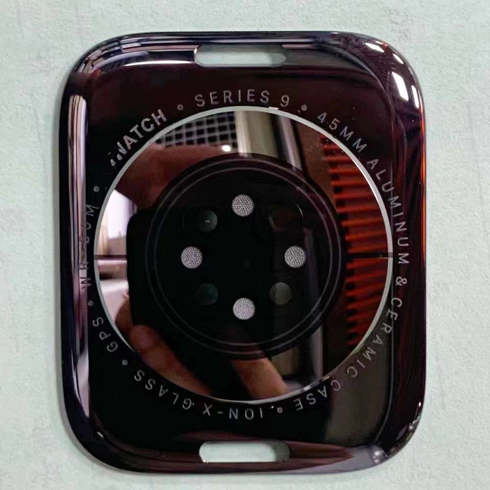 バックガラスバッテリーカバードアケースプレート心拍数センサー Apple 