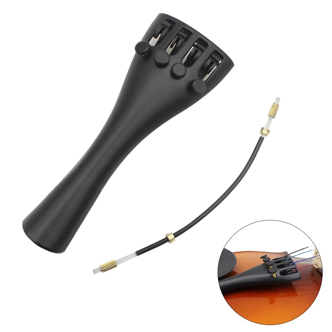 

Комплект деталей для скрипки 3/4 4/4 с алюминиевым сплавом, 4 тонких тюнера и хвостовой шнур, высокая прочность и плотность