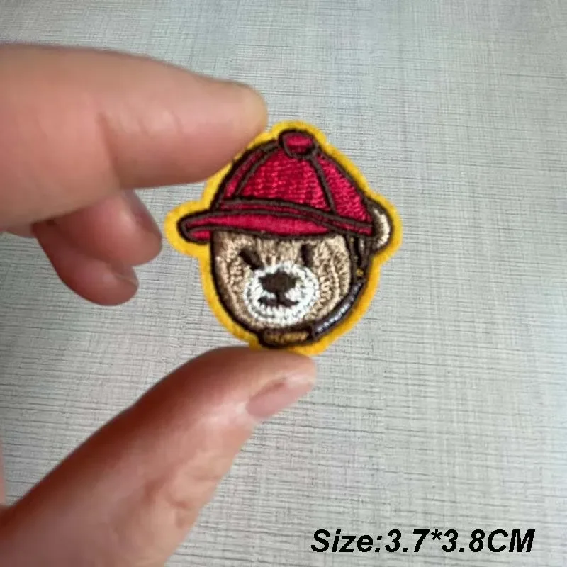 6Pcs Embroidery Iron On Patches - Fashion Bear Designs For Jackets, Hats, Backpacks & Fabric Repair