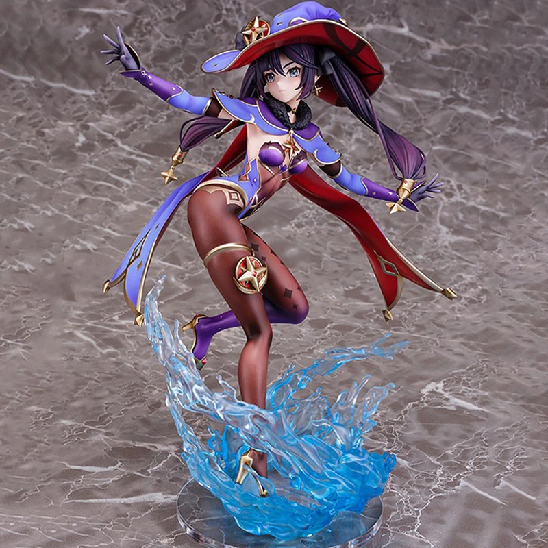 

25CM Genshin Impact Actions Figure Astrologer Mona Figures Sexy Anime Figure PVC Hentai Doll Toys For Adults