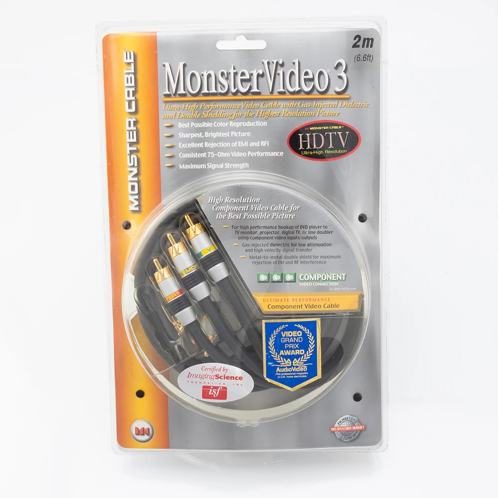 MONSTER VIDEO2コンポーネント色差ケーブル8m MONSTER VIDEO2コンポーネント色差ケーブル8m MONSTER VIDEO2