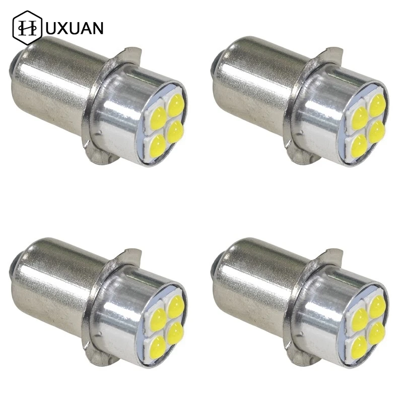

P13.5s High Brightness LED Bulb Indicator Lamp 10-60V 4W White Miniature Light Replace For Torch Flashlight Bicyle Work Lamp