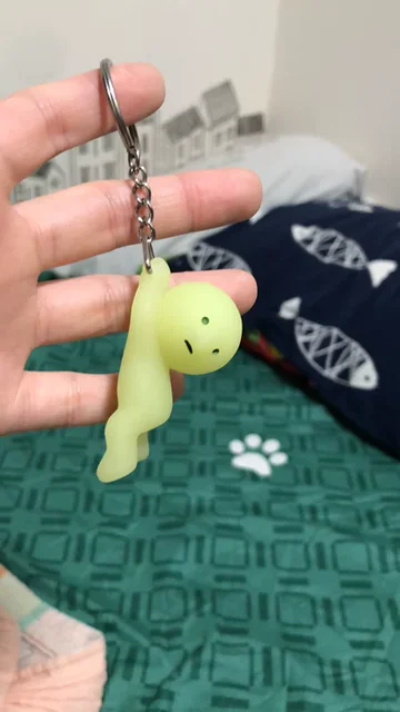 Smiski Glow-In-The-Dark Keychain