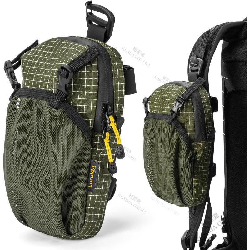 Backpack Shoulder Strap Pouch - Waterproof Strap Pack Phone Pouch Backpack Strap Pocket Attachment Bag for Sports Hiking Camping