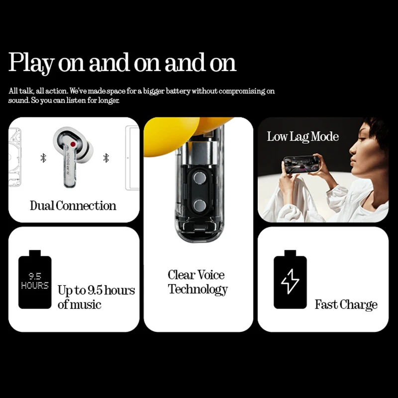 Nothing Ear (a) Wireless Bluetooth Headphones Active Noise Cancelling_voghion.com