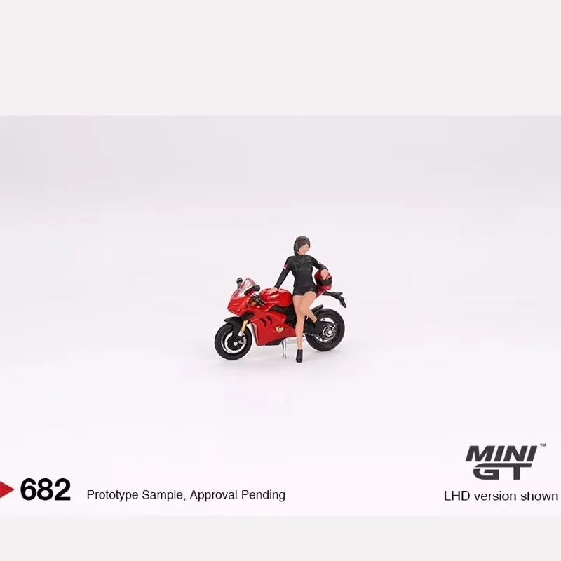 Mini gt araba modeli sınırlı sayıda 1/64 Ducati Panigale V4 Motosiklet Kız Bebek arabalar modeli vitrin modeli çocuk koleksiyonu oyuncaklar hediye