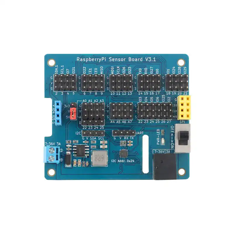 Raspberry Pi 3B, 4B 4세대 개발 보드, 센서, IO 확장 보드, ADC가 내장된 MCU에 적합