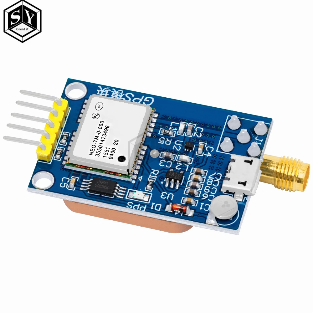 Module GPS NEO-6M/7M/8M/9M avec USB pour Arduino Raspberry Pi