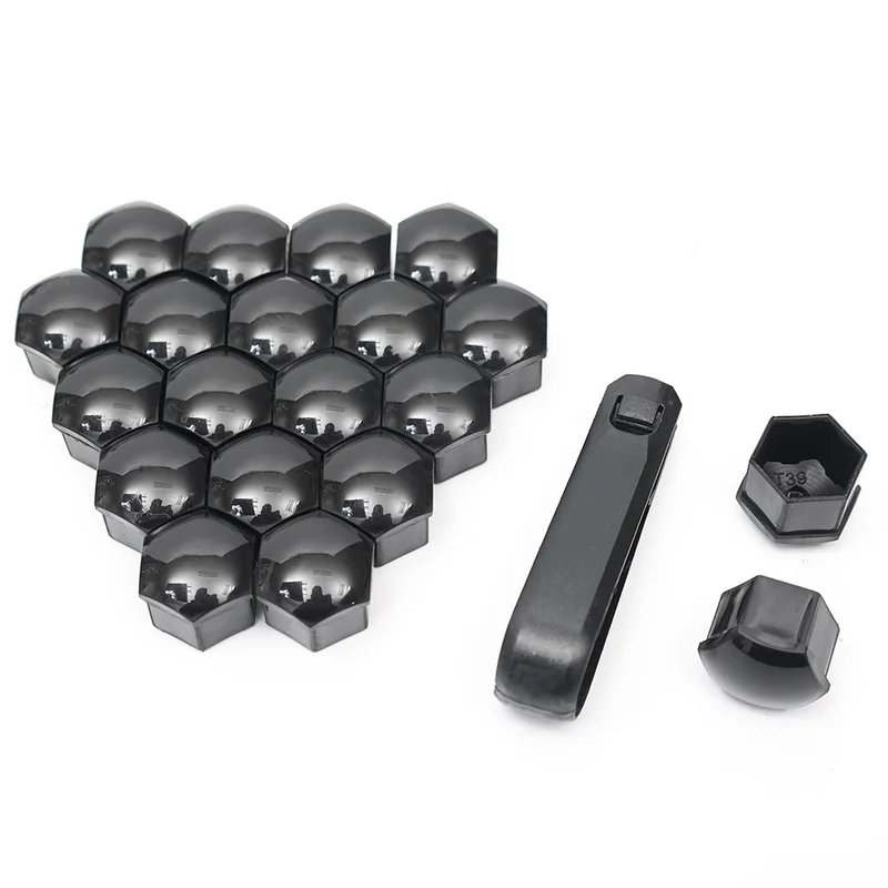 Car Wheel Nut Caps 20pcs Auto Tyre Hub Screw Anti-Rust Protection Cover Decoration 17mm 19mm 21mm