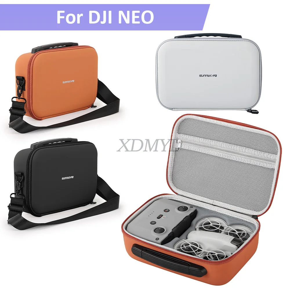 Leather+EVA Protector Storage Bag For DJI NEO Waterproof Box Hard Shell Carrying Case For DJI NEO RC N3 Handheld Drone Accessory drone accessories,drone storage bag,dji case,drone case