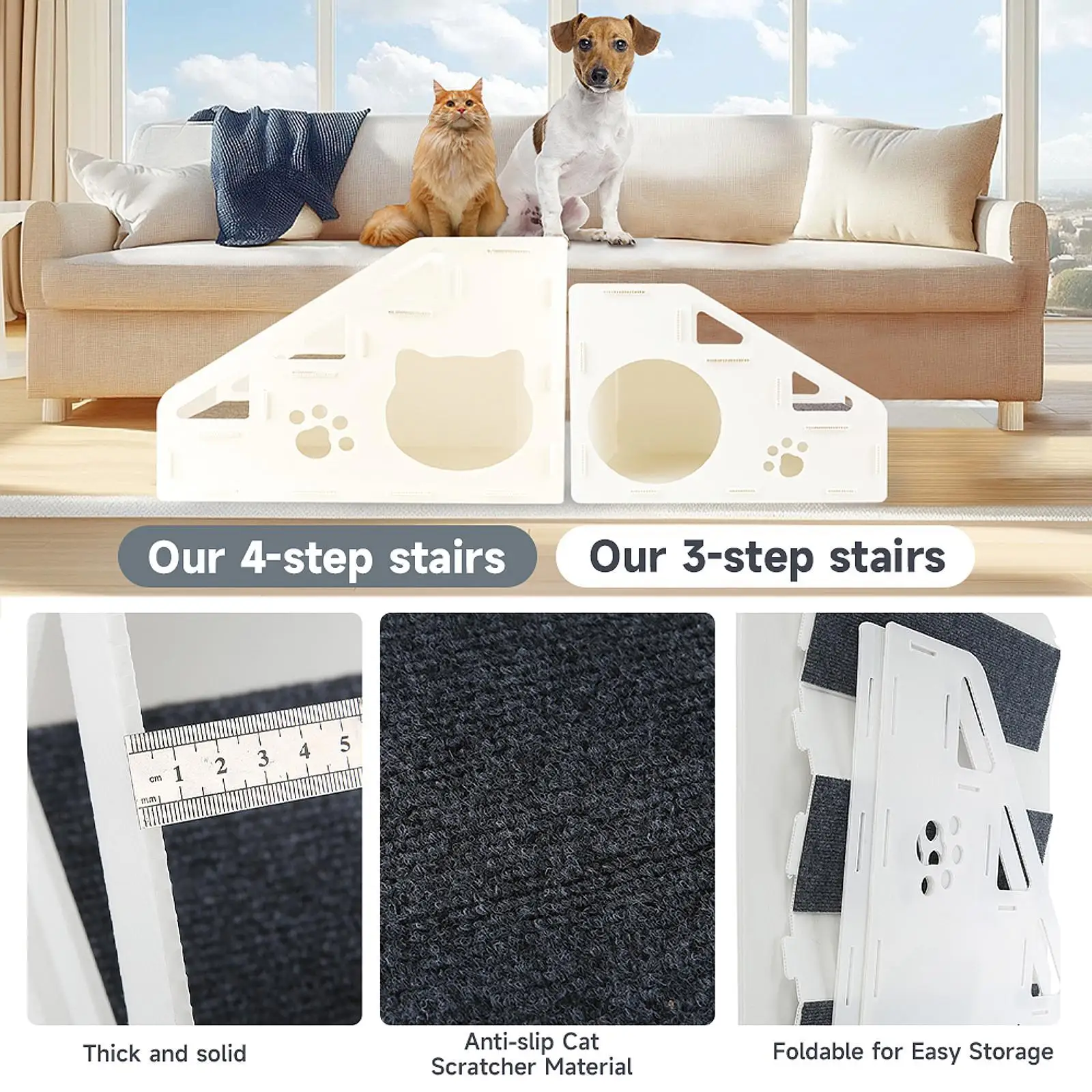 Pet Stair Dog Climbing Ladder Pet Supplies Portable Non Slip Detachable Cat Pet Stair Dog Climbing Ladder Pet Supplies Portable Non Slip Detachable Cat
