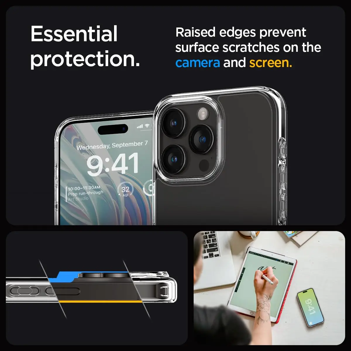 Spigen-funda Ultra híbrida para iPhone, 15 Pro Max, 15 Pro, 15 Series, 2023  - AliExpress