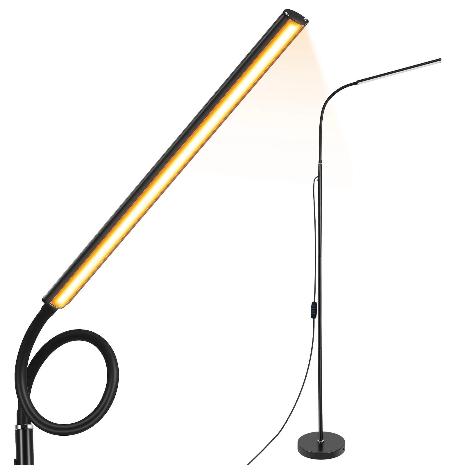 

Floor Reading Lamp Living Room Standing Lamp Adjustable Brightness Slim Floor Light