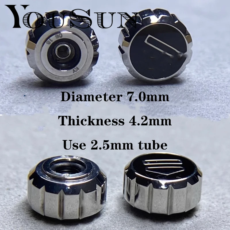 Per Tag Heuer Watch Head Crown 7.0Mm Usa Accessori Per Aste Da 1.2Mm