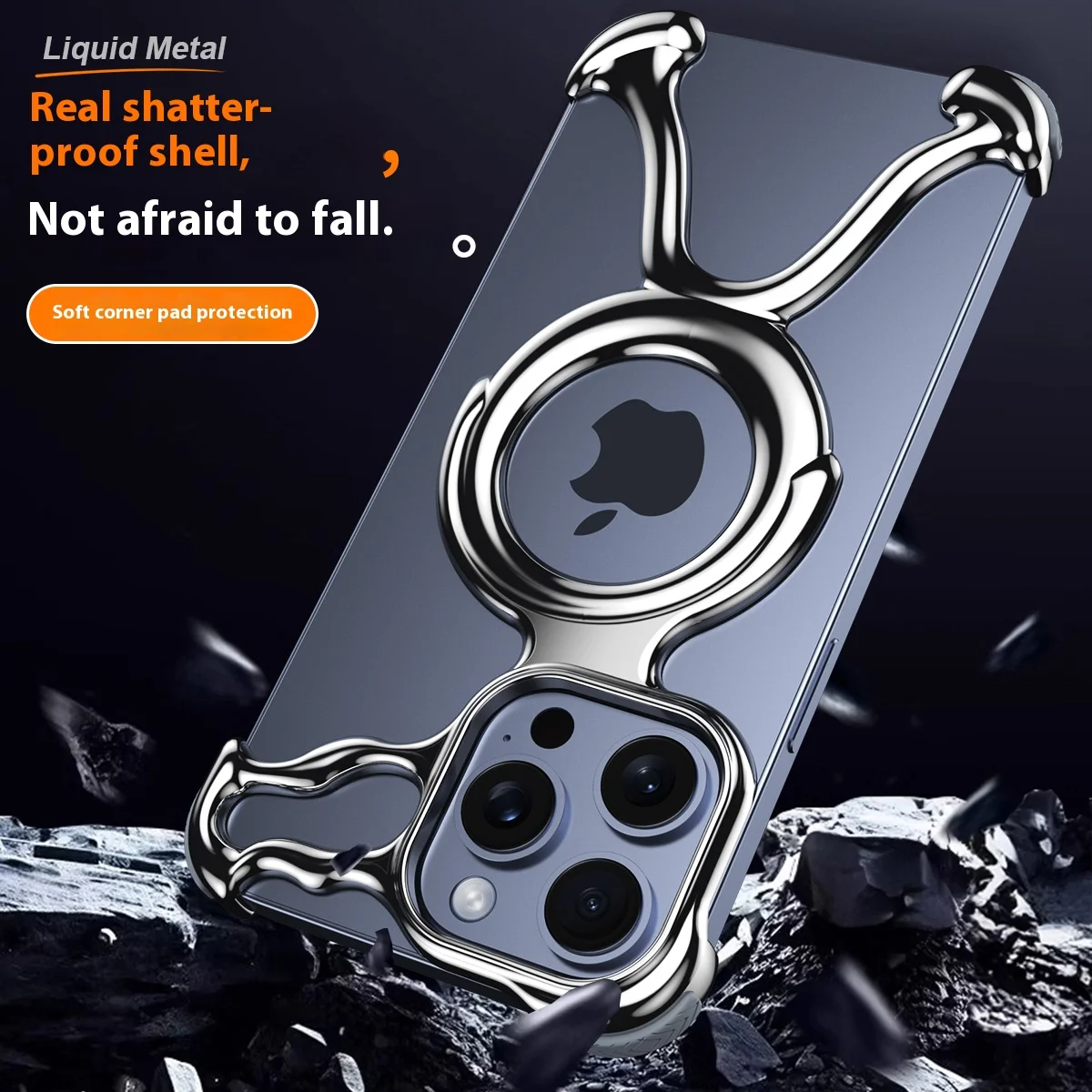 For iPhone 15 14 Pro Max Case originality Magnetic Charge MagSafe cooling framework Liquid PC electroplated Protective cover