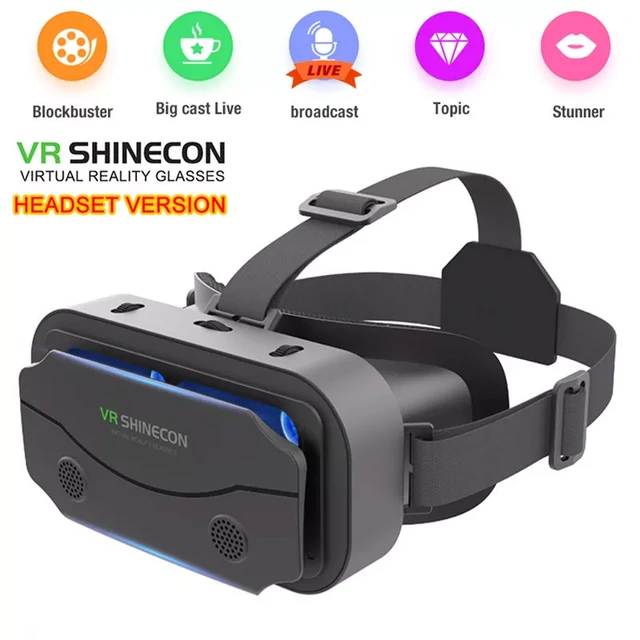 VR gözlük yeni 3D sanal gerçeklik oyun gözlük kulaklık IPhone ve Android  telefon ile uyumlu metametaverse