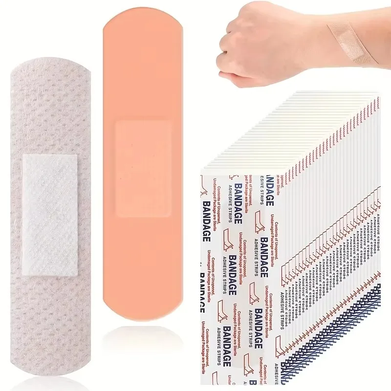 50-500pcs Band-Aids Waterproof Breathable Cushion Adhesive Plaster Wound Hemostasis Sticker Band First Aid Bandage Medical Gauze