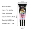 Nail Set 15ml Acrylic Gel Polish Nail Art Tool Slip Solution Builder Poly Nail Gel Set Base Top Nail Art Gel Polish Kit 5