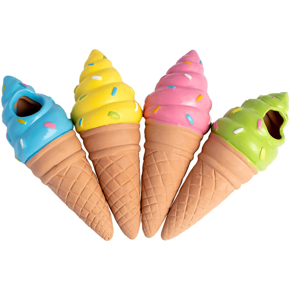 

4 PCS Ceramic Automatic Water Seepage Device Dripper Helado Shape Home Garden Flower Plants Irrigation Lazy Watering Device Drip