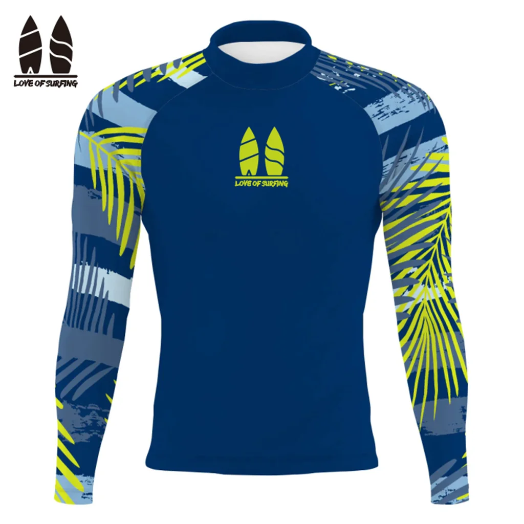 Rash Guard Men's Surfing Long Sleeve Shirts Swimwear SPF 50+ Uv Sun Protection Camisa Uv Prote&ccedil;&atilde;o Solar Manga Longa Beach Tops