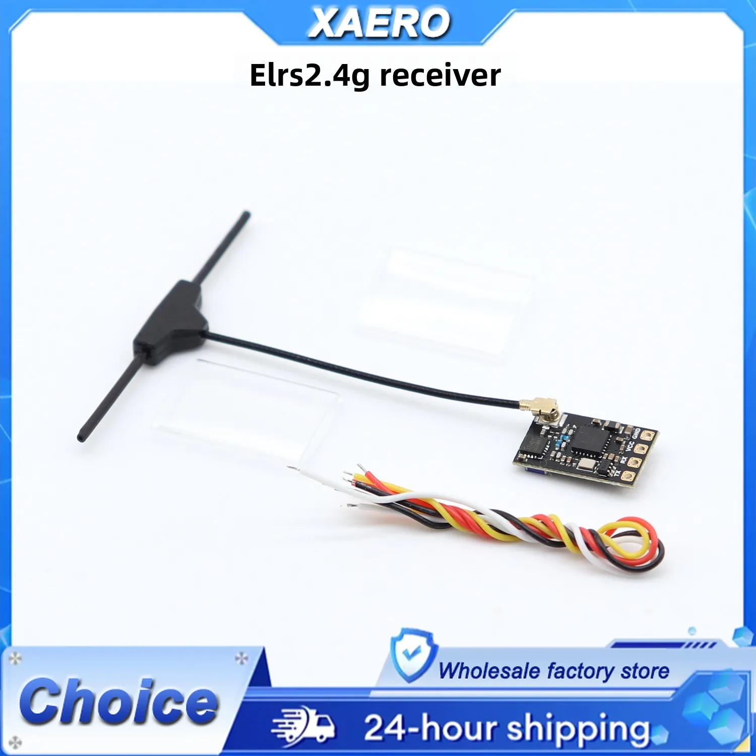 Micro récepteur ELRS 2.4G/915MHz Nano RX ultra longue portée pour drone FPV