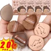 Mini Finger Powder Puff Set Super Soft Brown Dry Wet Use Velvet Cosmetics Powder Puffs Foundation Concealer Air Cushion Sponge 1
