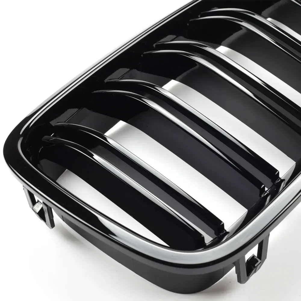 Front Bumper Kidney Grill Dual Slats Racing Grill For BMW 5 Series F10 F11 520i 528i 535i 530i 550i 2010-2017 Replac