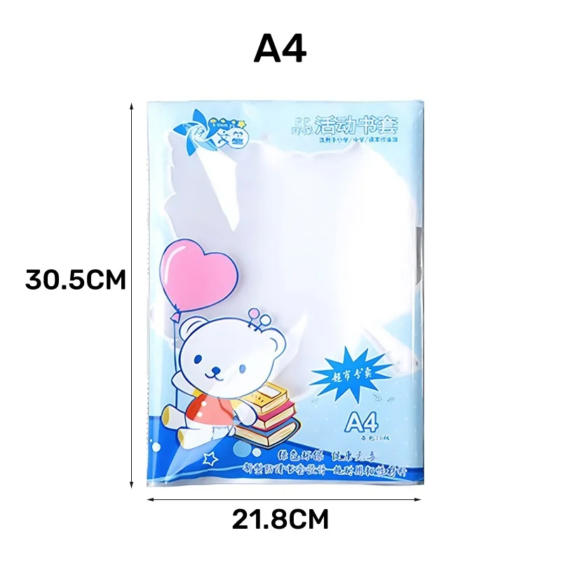 Clear Waterproof Plastic Book Covers A4 16K A5 Sizes Dirt Resistant Transparent Sleeves for Textbooks Notebooks Student Supplies - 4