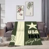 Fashion Racing Cras J-Jeep Blanket Skin friendly comfort warm soft plush blanket suitable sofa living room office bedroom 3