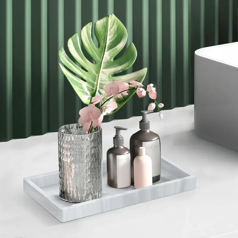 2 Vassoi Portaoggetti In Silicone Per Bagno E Cucina - Nero, Antiscivolo, Facili Da Pulire - Foto 6