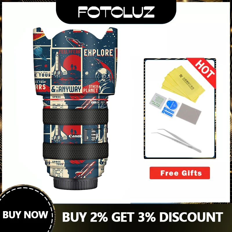 

Suitable for Canon EF24-70F2.8 mark I Camera lens skin wrap skin decal full cover protector Sticker 3M film camera reusable