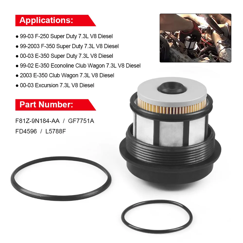 Premium Fuel Filter Kit for Ford F250 F350 Super Duty Pickup