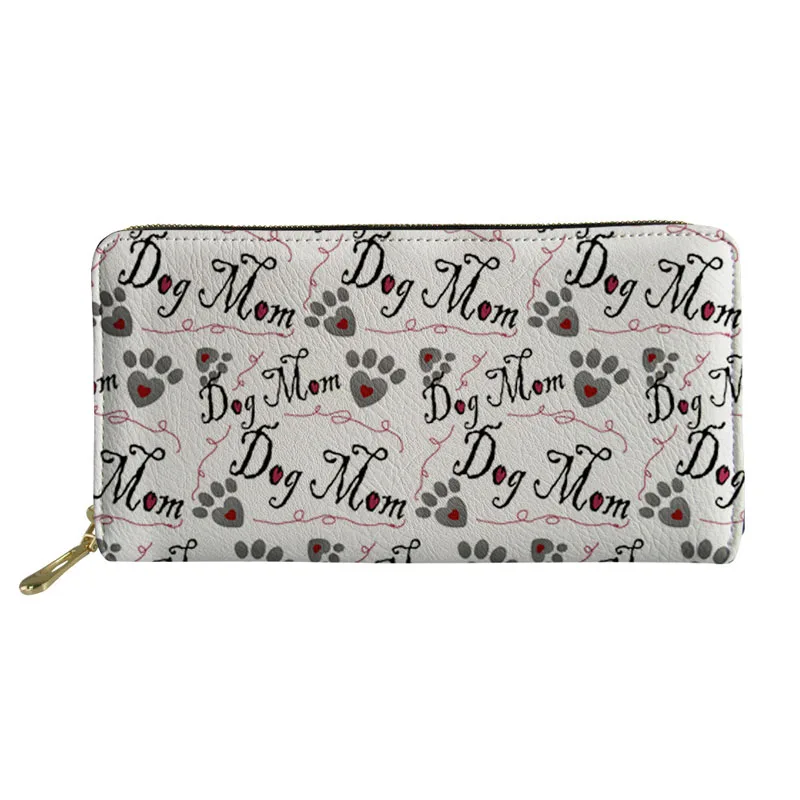 Women Dog Paw Wallet Card Holder Money Bags Purse Long Wallets Women Cute Ladies