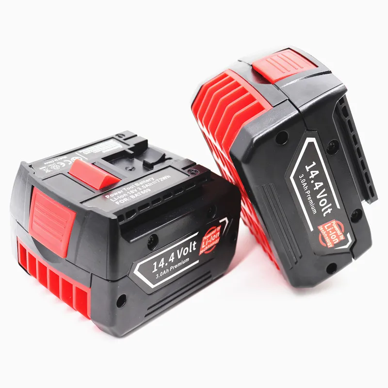 14.4V 6000mAh 충전식 리튬 배터리 팩, 보쉬 무선 드라이버 BAT607, BAT607G, BAT614, BAT614G