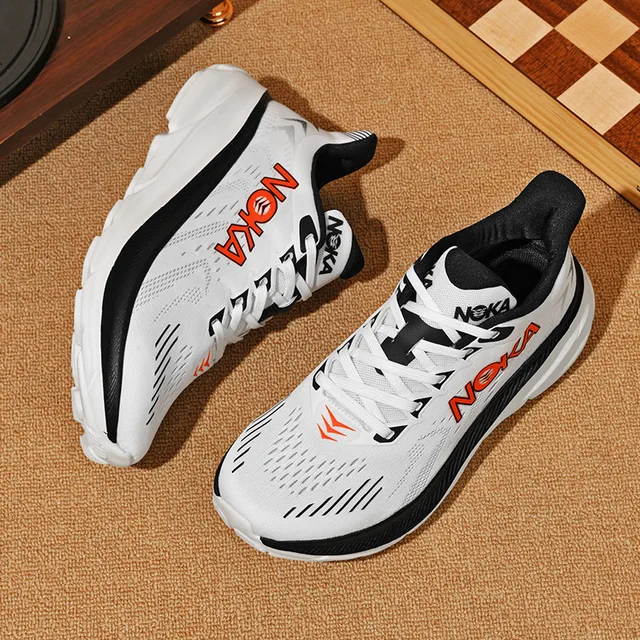Chaussures de marche et de course rembourrées Max pour hommes, baskets à semelles épaisses, légères et respirantes pour le jogging quotidien, l'entraînement, l'athlétisme, 6
