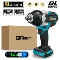1800N.M Torque Brushless Electric Impact Wrench 1/2 inch Without Battery Cordless Wrench Power Tools For Makita 18V Battery Pin