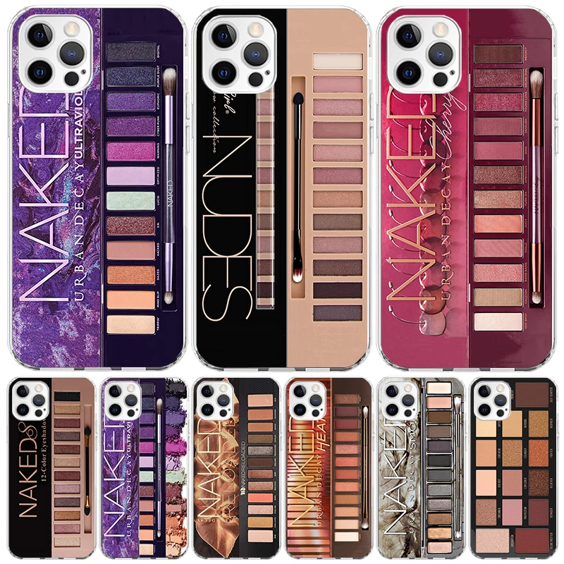 Glam Makeup Eye Shadow Box Cover Custodia Per Telefono Per Iphone 11 14 Pro Max 15 13 12 Mini X 8 6S 7 Plus Xs + Xr 5S Se Call Mobile Coque