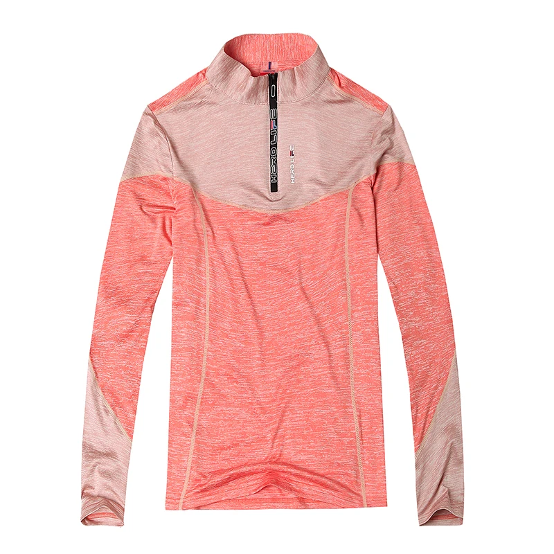 thumbnail image 1 of Camiseta de manga larga para correr al aire libre para mujer, sudadera deportiva transpirable para senderismo, Top con estampado de moda de secado rápido, 1 of 5