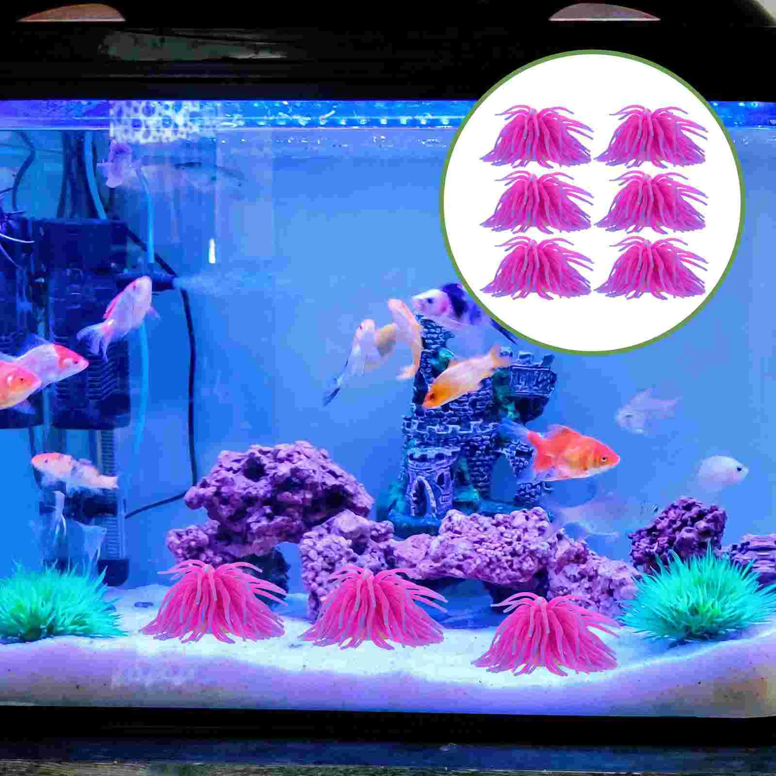 

Aquarium Decoration Lifelike Craft Underwater Ornament Sea Urchin Adorn Fake Statue Figurine Fish Tank Home