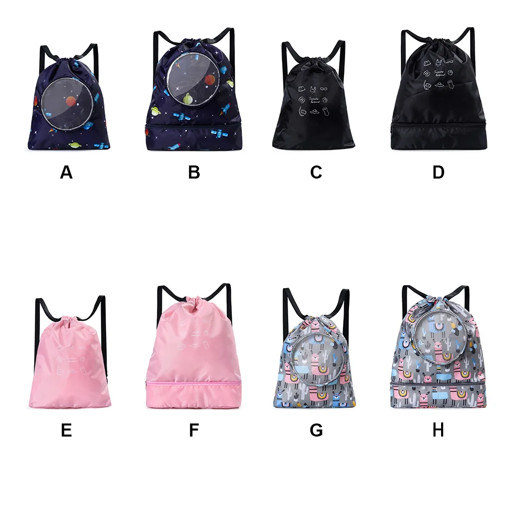 

Swimming Wet Dry Bag Waterproof Drawstring Backpack Separation Pouch Holder