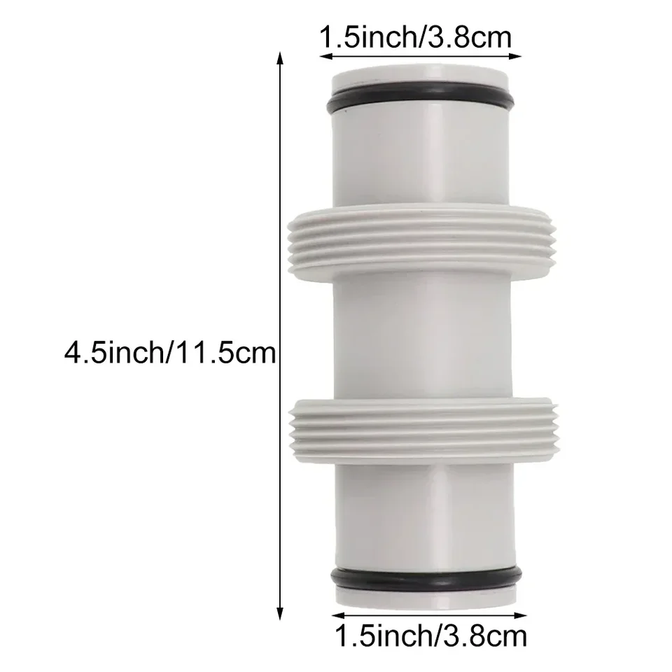 Adattatore Per Tubo Piscina Intex – Da 3,2 Cm A 3,8 Cm – Ricambio Per Pompe Filtranti, Con Anelli In Gomma Antigoccia - 2