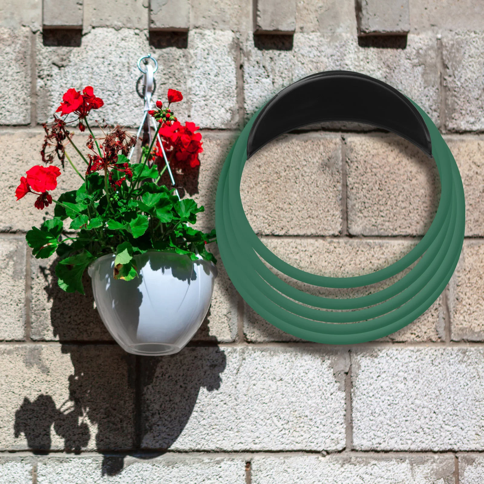 Pipe Rack Wall-mounted Garden Hose Holder Decorative Car Durable Outdoor Hanger Iron Practical Storage storage basket