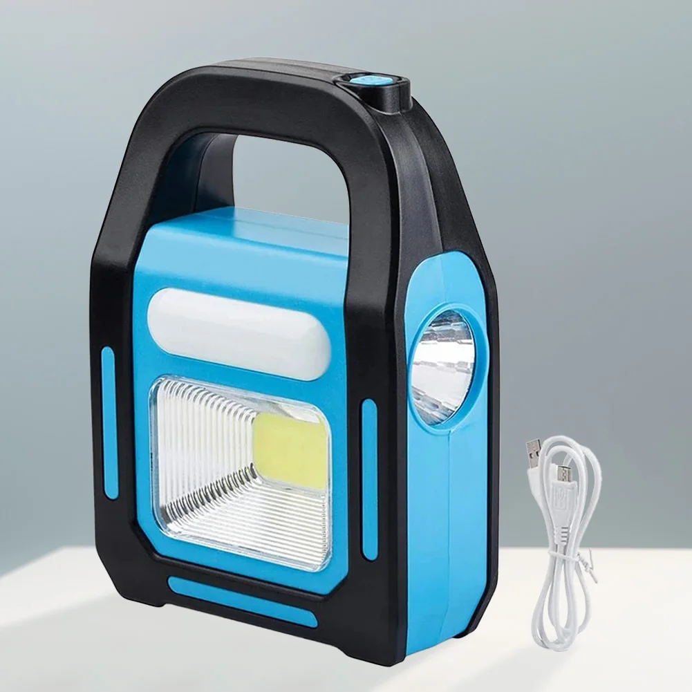 Description Picture 4 of itemLED Portable Light Solar USB Rechargeable IPX4 Waterproof Emergency Spotlight 3 Light Modes for Emergencies Power Failure Travel