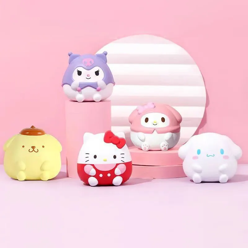 

Кавайная Мелодия декомпрессии аниме мультфильм Cinnamoroll Kuromi Sanrio снятие стресса сжимаемая детская ручная игрушка лечебный подарок