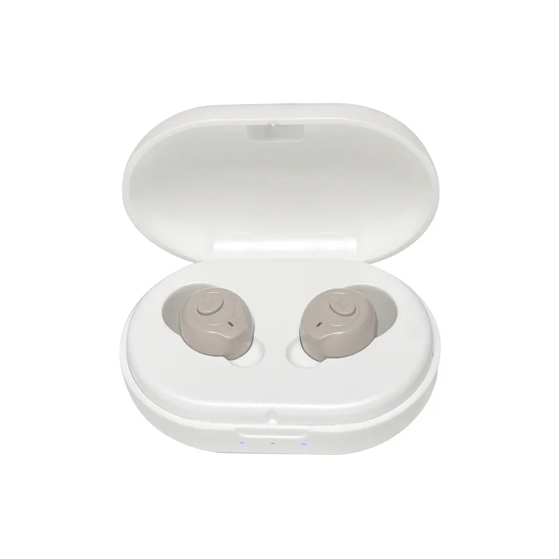 Mini PortableMobile Hearing Aid Rechargeable Magnetic Charging Compartment Stylish Ear Aids for Deaf Elderly 2
