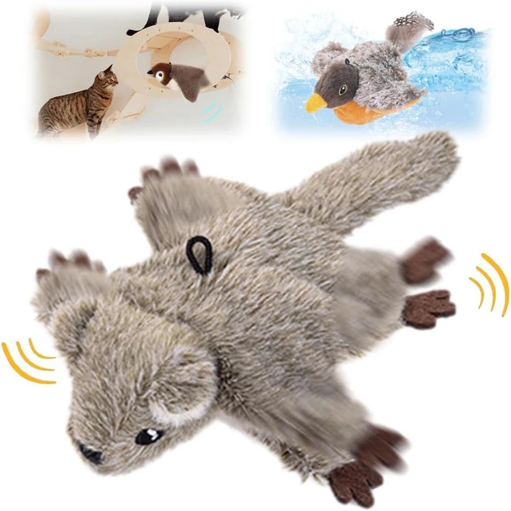 Interactive Cat Toy with Catnip Beating Wings Cat Toys Exercise Toys for Indoor Cats To Play Alone