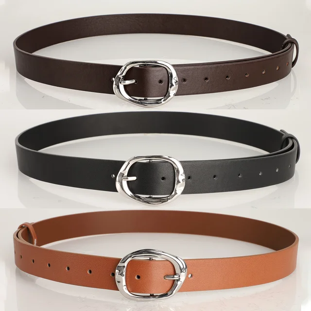 New Luxury Women's Belt Fashion Casual Classic Silvery Buckle Belts Plus Size - Pair with Jeans, Pants, Dress, For Ideal Gifts