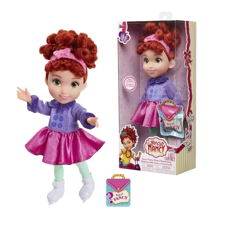 Disney Fancy Nancy Clancy Princess Doll Sound And Light Interactive Toys Fashion Salon Doll With Accessories Dress Up Toys Girl